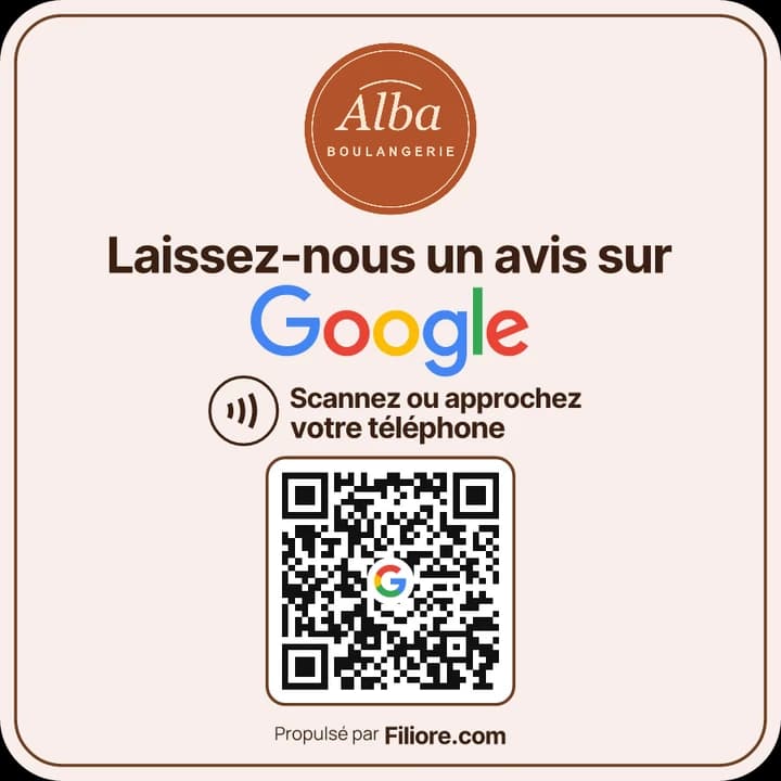 Plaque Avis Google Filiore